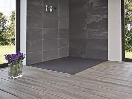 Pebbles, consisting of glass pebbles and river stones. Product Slate Shower Shower Floor Shower Tray