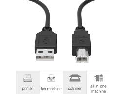 Ablegrid 6ft 1 8m Usb Cable Cord For Epson Printer Xp 340 Cx4300 Wf 4630 Xp 330 Wf 4630 Newegg Com