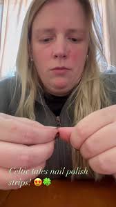 Nail polish strip application demo reel