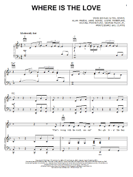 verse f it just ain't the same, always unchanged c new days are strange, is the world insane dm if love and peace is so strong. The Black Eyed Peas Where Is The Love Sheet Music Pdf Notes Chords Pop Score Piano Vocal Guitar Download Printable Sku 25653
