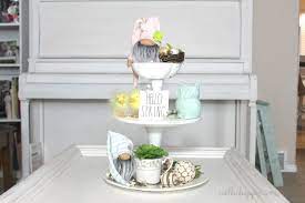 Diy Three Tier Tray For Spring Decor See The Happy