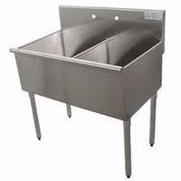 36 x 2 compartment scullery sink 18