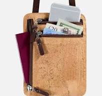 Passport Travel Neck Stash Wallet - RFID Blocking - Vegan ...