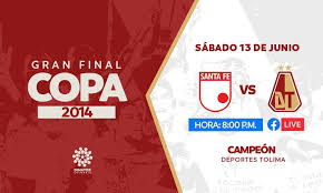 Sigue en vivo santa fe vs tolima, por la fecha 19 de la liga betplay 2020. Club Deportes Tolima Sa Gran Final Copa 2014 Independiente Santa Fe Vs Deportes Tolima Facebook