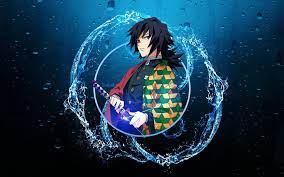 Giyu Tomioka Kimetsu No Yaiba Kimetsu No Yaiba Water Katana Anime Boys 1080p Wallpaper Hdwallpaper Desktop In 2021 1080p Anime Wallpaper Anime Boy Anime