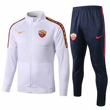 Kappa roma full zip warm up size s. 2019 2020 Roma Jacket Pants Training Suit White Love Soccer Jerseys