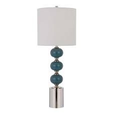 Blue buffet table ideas sale, hayneedle where you find home furnishings. Cal Lighting Bo 2865tb 2 Malaga 2 Light 35 Tall Buffet Table Lamp Slate Blue Chrome Lamps Table Lamps From Build Com Inc Accuweather Shop