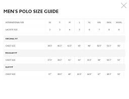 Lacoste Classic Size Chart Bedowntowndaytona Com