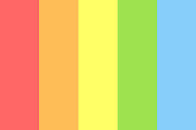 Rainbow Simple Color Palette Cores Vivas Combinacoes De Cores Cores