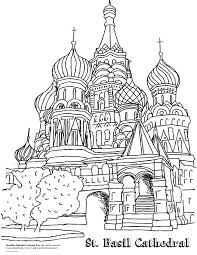Inspiration Or Coloring Page Russia S St Basil S Cathedral Raskraski Risunki Dlya Raskrashivaniya Besplatnye Raskraski