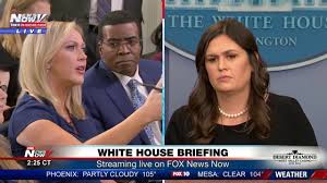 Who are the reporters on the 12 news team? Tense Moments Between Reporters Sarah Sanders At White House Press Briefing Fnn Youtube