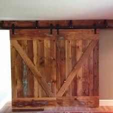 Reclaimed Wood Sliding Bypass Doors Porte Coulissante Portes