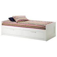 Brimnes Daybed With 2 Drawers 2 Mattresses White Meistervik Firm Ikea Ikea Bed Day Bed Frame Bed Frame