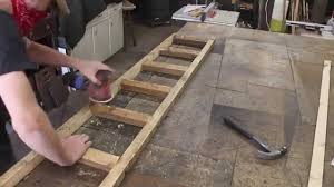 This would make such a nice diy for your patio deck or porch, imagine having a dinner with family at wooden ladder is cheap, and will not burden your budget anymore. Make A Reclaimed Wood Ladder Library Part 4 Youtube