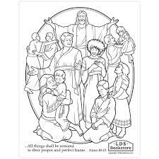 Another great nativity coloring page suitable for children. All Things Shall Be Restored Coloring Page Printable