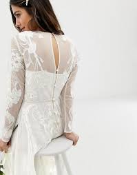 Asos Edition Nouveau Embroidered Wedding Dress Asos Affordable Bridal Gowns Casual Lace Wedding Dress Bohemian Style Wedding Dresses