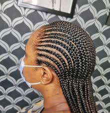 This short ob style is simple yet sophisticated and stylish and easy to if you want something more unique, rather than just straight bob braids, you can simply go for a super chic look with medium size box braids with a few braids pulled to the back and a few beads and the front. Price List Mustays Braiding Place