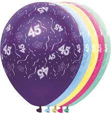 Bol Com Ballonnen 45 Jaar Metallic Feestballon 5 Stuks