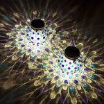 Gadgy Solar Kugel Laterne Set Blau Usb Wiederaufladbar 2 Stuck Glas Led Tischleuchte Fur Aussen Garten Balkon Deko Mit Mosaik Lich Gartendeko Beleu