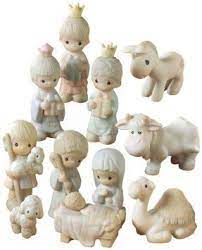 Vintage precious moments nativity animal miniature ornament set camel donkey cow. Amazon Com Precious Moments Mini Nativity Series Set 11 Mini Nativity Figurines Home Kitchen Precious Moments Figurines Precious Moments In This Moment
