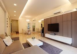 Condo At Bukit Timah Hidden Storage In The Living Room Designed By Habitat One Lookbox Livi Feature Wall Design Condominium Interior Design Tv Feature Wall