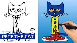 Depending on how you want to present the cat in the drawing, you should choose whether the claws are retracted or extended. How To Draw Pete The Cat Easy Step By Step Drawing Tutorial Youtube