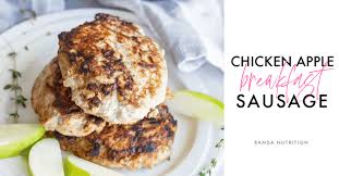This recipe makes about 9 pounds of meat. Easy Chicken Apple Breakfast Sausage Randa Nutrition