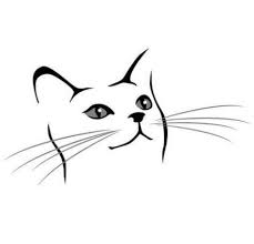 Black and white gray pattern. Drawing Easy Cat Art 18 Ideas For 2019 Cat Face Drawing Cat Tattoo Simple Cat Drawing
