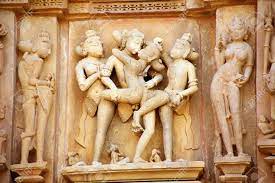 グループ セックスのインドのカーマスートラ法華寺院の数字します。の写真素材・画像素材 Image 23485419