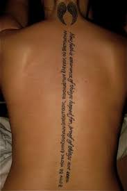 My Back Tattoo Hebrews 11 1 Written In Hebrews With R Translation This Jawn Is Tight Spine Tattoo Tattoo Quotes Spine Tattoos For Women