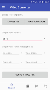 It can be used to convert avi, mp4, mkv, mov, flv, 3gp, and more. Video Converter For Android Apk Download