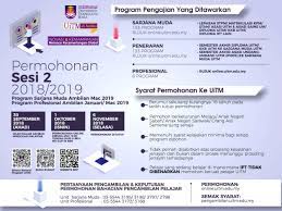 Spm 5 kredit, kredit bahasa inggeris & lulus matematik 3. Portal Kemasukan Pelajar Universiti Teknologi Mara