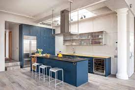 See our brief guide on blue kitchens and get inspired today. Royal Blue Kitchen On Light Color Floors Is A Modern Contemporary Dream