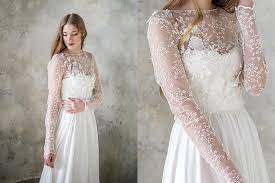 Boho Lace Wedding Dress Long Sleeve Romantic Wedding Dress Etsy Long Sleeve Wedding Dress Lace Etsy Wedding Dress Bohemian Wedding Dress Lace