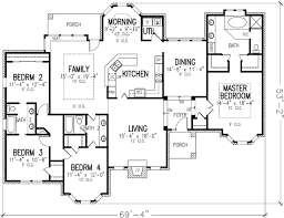 4 bedroom house plans available in a wide variety of architectural styles and sizes from associated designs. Plan 19187gt Elegant Single Story Four Bedroom House Plans 4 Bedroom House Plans Bedroom House Plans