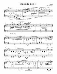 Free Piano Sheet Music Ballade No 1 Op 23 No 1 Chopin Enjoy Sheet Music Piano Sheet Music Free Piano Music