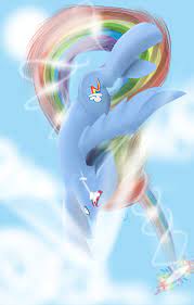 When rainbow fails at her sonic rainboom in the beginning, she has one front leg outstretched; Sonic Rainboom By Royalppurpl3 On Deviantart Rainbow Dash Mlp My Little Pony Pony Drawing