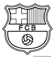 Barcelona Logo Soccer Coloring Pages Football Coloring Pages Sports Coloring Pages Coloring Pages