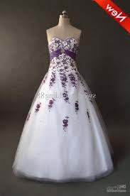 Wedding Dresses With Plum Accents Purple Wedding Dress Wedding Bridesmaid Dresses Purple White Wedding