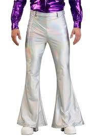 Holographic Disco Pants For Men