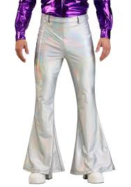 Holographic Disco Pants For Men