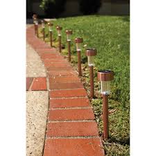 Solar Copper Led Path Lights 10 Pc Led Path Lights Solar Rope Light Solar Pathway Lights