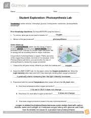 When you think you have the answer, list the conditions below. Photosynthesislabse 1 Pdf Name Date Student Exploration Photosynthesis Lab Vocabulary Carbon Dioxide Chlorophyll Glucose Limiting Factor Nanometer Course Hero