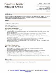 We have now placed twitpic in an archived state. Punch Press Operator Resume Samples Qwikresume
