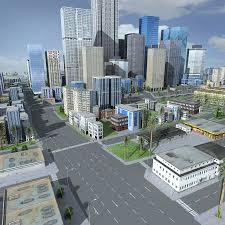 3d City Street Los Angeles Minecraft City City Streets City