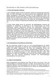 Vorgeschichte der krise (bipolare welt) 1. Die Kuba Krise Von 1962 Ursachen Verlauf Und Auswirkungen