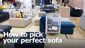 A vase by the bouroullec brothers for vitra sits on the ikea cabinet.the ceiling lamp is from &tradition. Tips For Picking The Perfect Sofa Ikea Home Tour Youtube