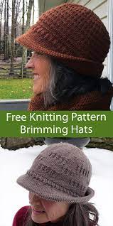 Hats With Bills And Brims Knitting Patterns In The Loop Knitting