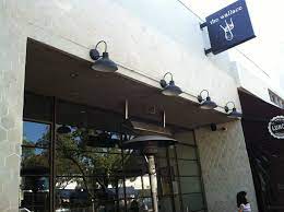 6x6 Hex Caqui Limestone Used On Wall Facade Of Restaurant In Downtown Culver City Ceiling Lights Saltillo Tile Concrete Tiles
