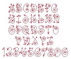 Cute funky letter alphabet design colorful and playful letter design vector. Lettering Alphabet Embroidery Fonts Lettering Design